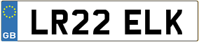 Truck License Plate